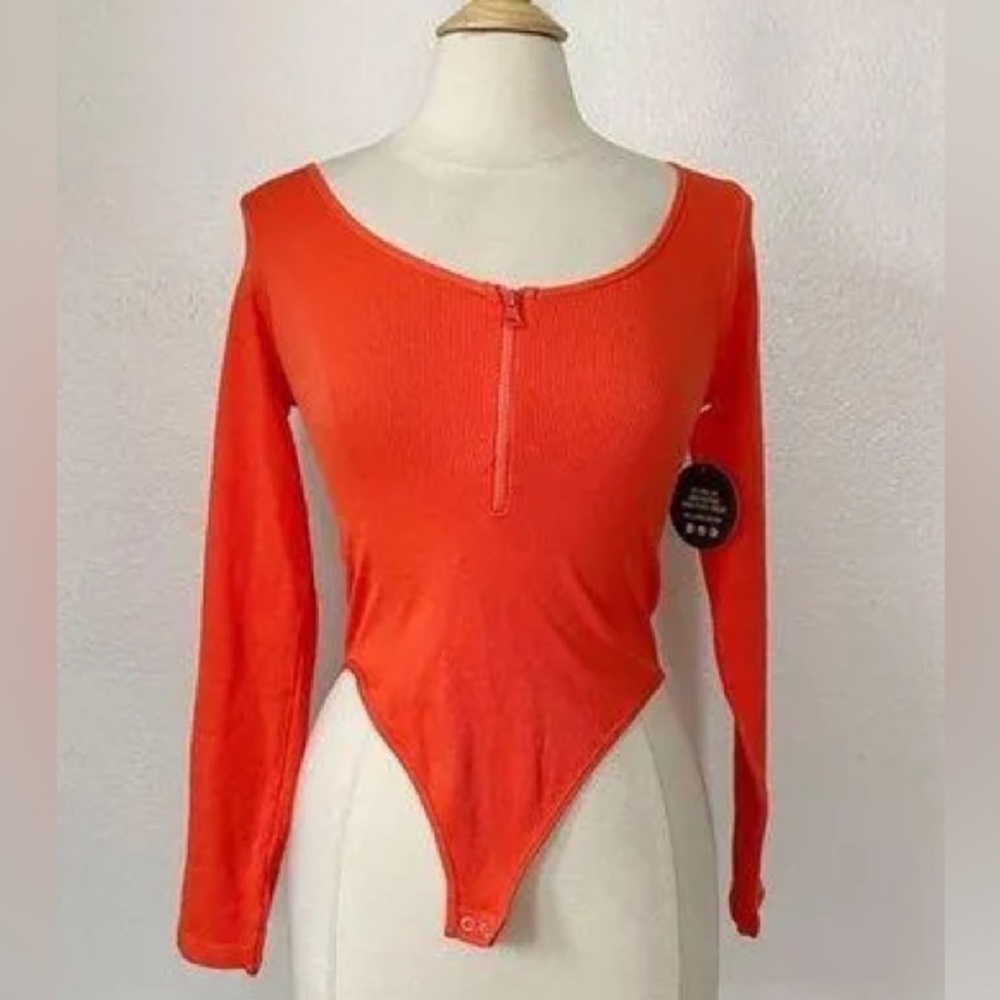 Orange Fct Basic Body Suit Size M